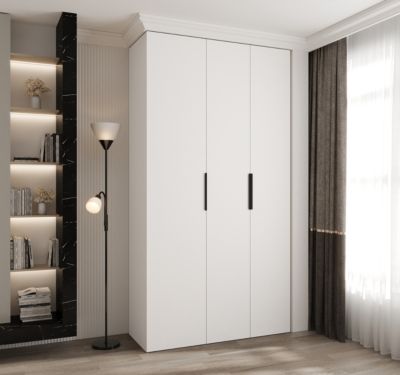 Armoire Como 4 a portes battantes H. 245 x L. 130 x P. 50, 3 portes