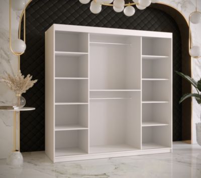 Armoire coulissante Ramiro 1 180, profondeur 62 blanc