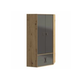 Armoire d'angle Florevi 114, Nombre d'étagères: 3, 191x88x88cm