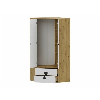 Armoire d'angle Florevi 114, Nombre d'étagères: 3, 191x88x88cm