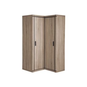 Armoire d'angle Lorelie 119, Nombre d'étagères: 5, 192x114x100cm