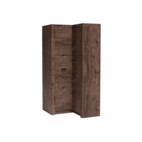 Armoire d'angle Serfeno 110, Nombre d'étagères: 5, 192x106x90cm