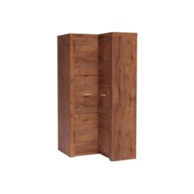 Armoire d'angle Serfeno 110, Nombre d'étagères: 5, 192x106x90cm
