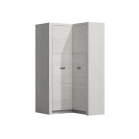 Armoire d'angle Serfeno 110, Nombre d'étagères: 5, 192x106x90cm