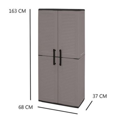 Armoire d'extérieur Dambrosin, Meubles de balcon, Armoire polyvalente ...