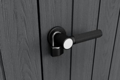 Armoire d'extérieur CORTINA ALTO en résine coloris gris anthracite - 1400L - KETER