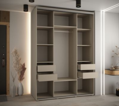 Armoire Dakota 2 a portes coulissantes 170/60/235,3  portes