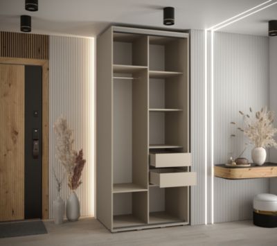 Armoire Dakota 4 a portes coulissantes 100/60/235,2  portes