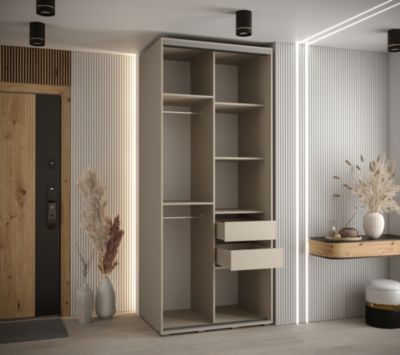 Armoire Dakota 4 a portes coulissantes 100/60/235,2  portes