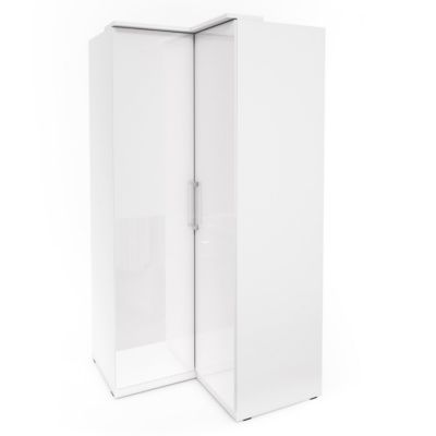 Armoire dangle pour dressing collection MODULO coloris blanc avec LED ...
