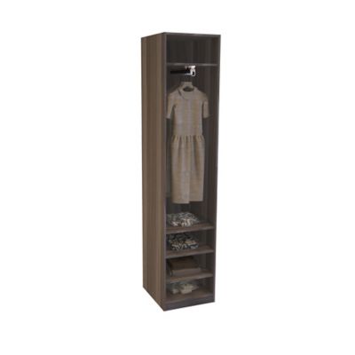 armoire darwin 4 tablettes l 50 cm x p 37 cm x h 235 cm coloris chene cendre castorama