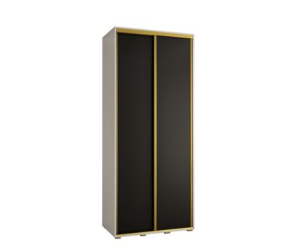 Armoire Davos 1 a portes coulissantes H. 235,2 x L. 100 x P. 60 2 portes