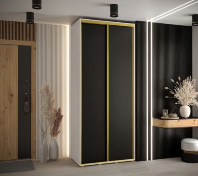 Armoire Davos 1 a portes coulissantes H. 235,2 x L. 100 x P. 60 2 portes