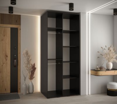 Armoire Davos 1 a portes coulissantes H. 235,2 x L. 100 x P. 60 2 portes