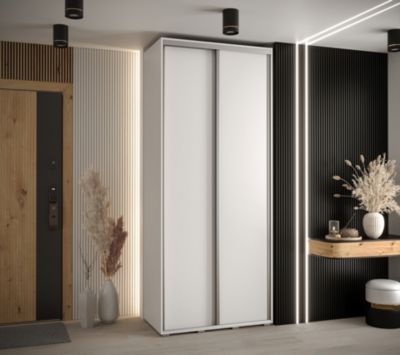 Armoire Davos 1 a portes coulissantes H. 235,2 x L. 120 x P. 45 2 portes