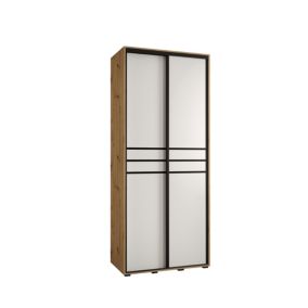 Armoire Davos 10 a portes coulissantes H. 235,2 x L. 100 x P. 45 2 portes