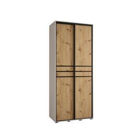 Armoire Davos 10 a portes coulissantes H. 235,2 x L. 100 x P. 60 2 portes