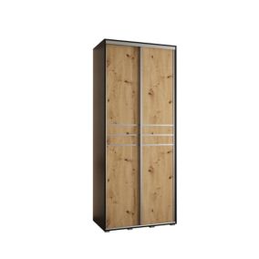 Armoire Davos 10 a portes coulissantes H. 235,2 x L. 100 x P. 60 2 portes