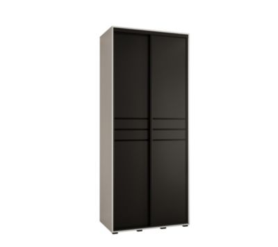 Armoire Davos 10 a portes coulissantes H. 235,2 x L. 110 x P. 60 2 portes