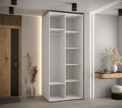 Armoire Davos 10 a portes coulissantes H. 235,2 x L. 110 x P. 60 2 portes