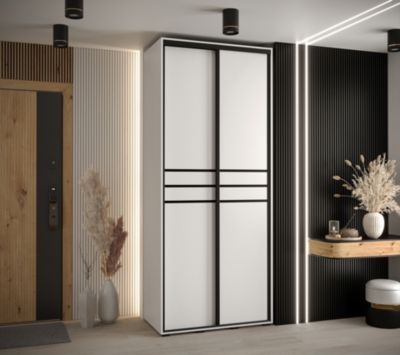 Armoire Davos 10 a portes coulissantes H. 235,2 x L. 120 x P. 60 2 portes