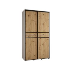 Armoire Davos 10 a portes coulissantes H. 235,2 x L. 130 x P. 45 2 portes