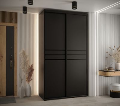 Armoire Davos 10 a portes coulissantes H. 235,2 x L. 130 x P. 60 2 portes