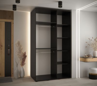 Armoire Davos 10 a portes coulissantes H. 235,2 x L. 130 x P. 60 2 portes