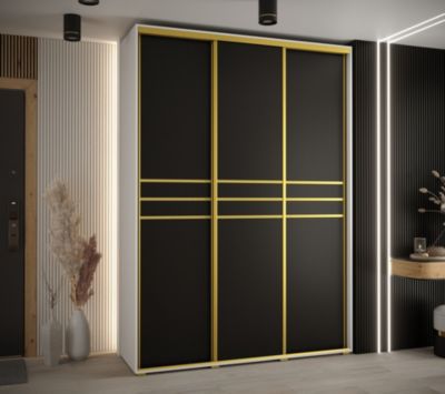 Armoire Davos 10 a portes coulissantes H. 235,2 x L. 170 x P. 45 3 portes