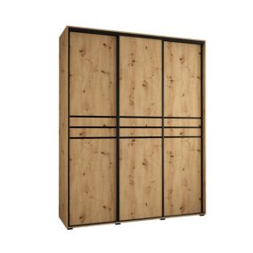 Armoire Davos 10 a portes coulissantes H. 235,2 x L. 190 x P. 45 3 portes