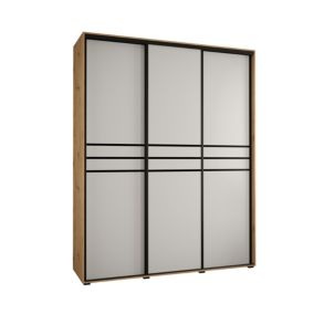 Armoire Davos 10 a portes coulissantes H. 235,2 x L. 200 x P. 45 3 portes