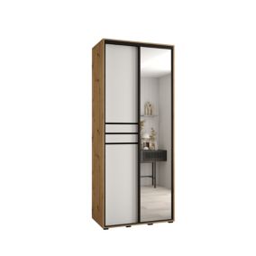 Armoire Davos 11 a portes coulissantes H. 235,2 x L. 100 x P. 45 2 portes