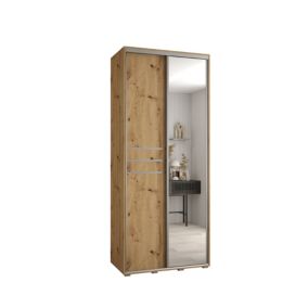 Armoire Davos 11 a portes coulissantes H. 235,2 x L. 100 x P. 60 2 portes