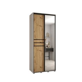 Armoire Davos 11 a portes coulissantes H. 235,2 x L. 100 x P. 60 2 portes