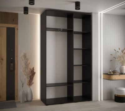 Armoire Davos 11 a portes coulissantes H. 235,2 x L. 130 x P. 45 2 portes