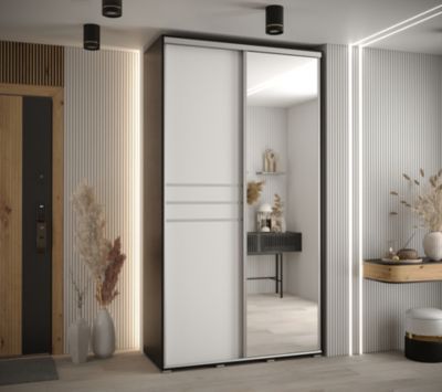 Armoire Davos 11 a portes coulissantes H. 235,2 x L. 130 x P. 60 2 portes
