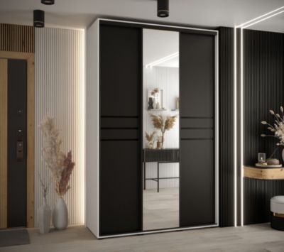 Armoire Davos 11 a portes coulissantes H. 235,2 x L. 150 x P. 45 3 portes