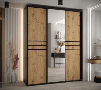 Armoire Davos 11 a portes coulissantes H. 235,2 x L. 190 x P. 60 3 portes