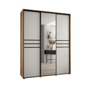 Armoire Davos 11 a portes coulissantes H. 235,2 x L. 200 x P. 45 3 portes