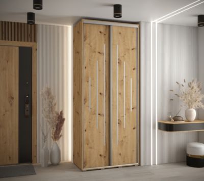 Armoire Davos 12 a portes coulissantes H. 235,2 x L. 100 x P. 45 2 portes