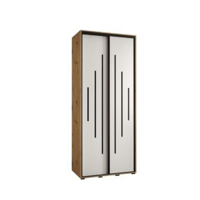 Armoire Davos 12 a portes coulissantes H. 235,2 x L. 100 x P. 45 2 portes