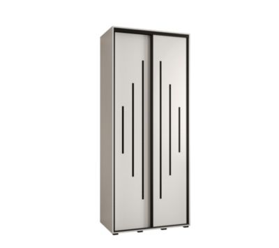 Armoire Davos 12 a portes coulissantes H. 235,2 x L. 100 x P. 60 2 portes