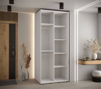 Armoire Davos 12 a portes coulissantes H. 235,2 x L. 100 x P. 60 2 portes