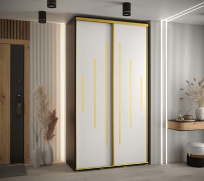 Armoire Davos 12 a portes coulissantes H. 235,2 x L. 140 x P. 45 2 portes