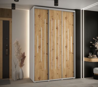 Armoire Davos 12 a portes coulissantes H. 235,2 x L. 150 x P. 45 3 portes
