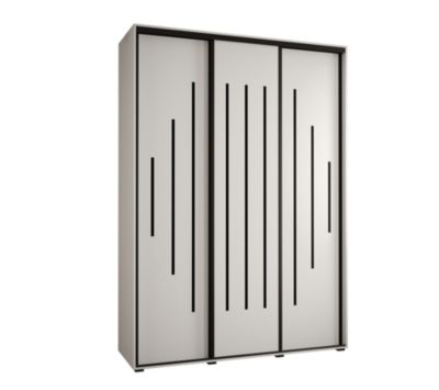 Armoire Davos 12 a portes coulissantes H. 235,2 x L. 180 x P. 45 3 portes