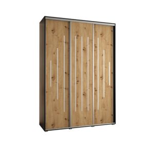 Armoire Davos 12 a portes coulissantes H. 235,2 x L. 180 x P. 45 3 portes