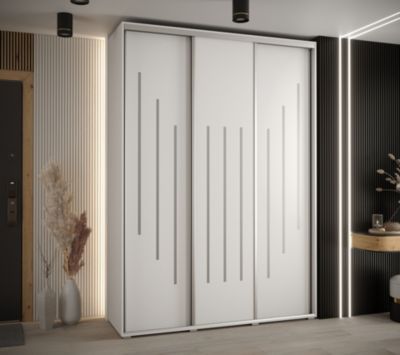 Armoire Davos 12 a portes coulissantes H. 235,2 x L. 180 x P. 60 3 portes