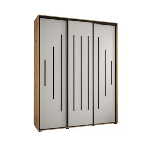 Armoire Davos 12 a portes coulissantes H. 235,2 x L. 190 x P. 45 3 portes