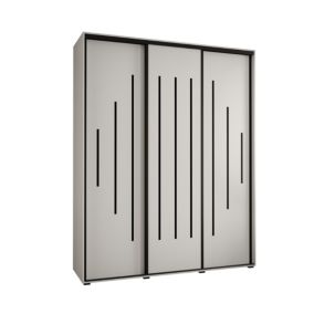 Armoire Davos 12 a portes coulissantes H. 235,2 x L. 190 x P. 45 3 portes